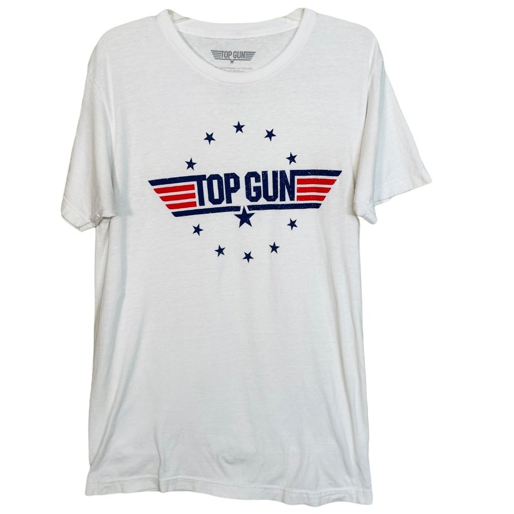 Top Gun White T-Shirt Mens Size Medium